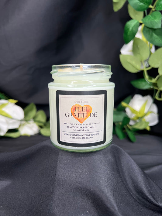 Feel Gratitude Travel  Essential Oil Candle